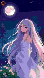 花影轻摇:月下长发的浪漫篇章