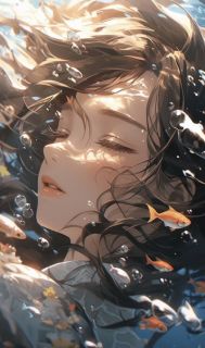 水中爱恨,飘渺易散