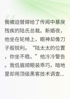 苏晚陆霆琛小说 《替嫁后我和装残大佬掉马了》小说全文免费试读