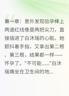 订婚前夜怀孕,新郎不是孩子爹白沐瑶顾景深精彩内容在线阅读