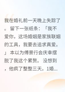 婚礼前夜我消失了七十二小时主角傅景行苏米全文精彩内容在线试读