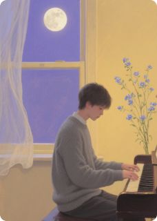 月光下的勿忘我