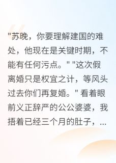《首长丈夫提假离婚我头也不回走了》宋雅文苏晨李梅章节目录免费试读