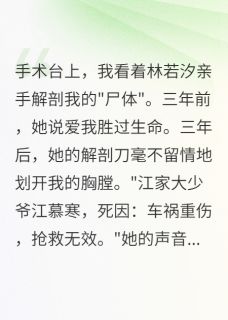 我死后重生,专治负心女人小说免费阅读 江慕寒林若汐江凌轩小说大结局免费试读
