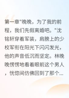 首长老公假离婚后悔时我已嫁别人主角林晚晚沈铭轩小说精彩章节全文免费试读