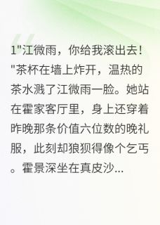 《三年替身，我选择抽身退场》江微雨霍景深全文在线试读