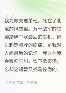 我死后，成了夫君的佩剑