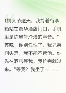 顾寒川陈墨轩苏晚小说 《情人节，他把我丢在酒店陪前女友》小说全文精彩阅读