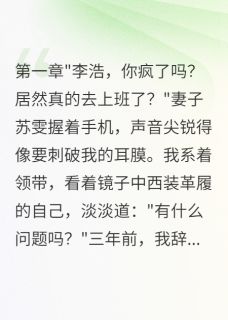 妻子挪公款二百万,三年后求原谅by苏雯李浩王强完整版 苏雯李浩王强小说全集在线阅读