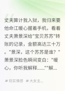 丈夫算计我入狱，我归来要他命免费阅读 萧景深江暖心白苏苏在线阅读