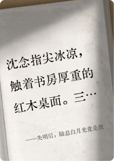 失明后:陆总白月光竟是我