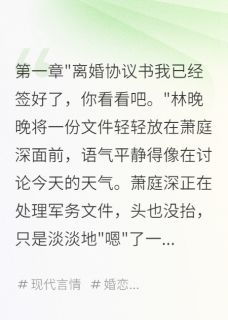 《结婚两年零碰触离婚后他疯狂追妻》林晚晚萧庭深完结版免费阅读