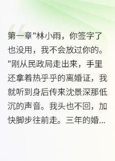 离婚一年,前夫立功归来疯狂追妻小说免费阅读 沈景深小雨小说大结局在线阅读