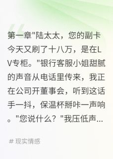 《给小三开五百万副卡我让他破产》陆景深林小蝶大结局免费试读