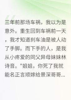 车祸重生我让白莲花妹妹坐牢八年林诗音顾景深by爱晒太阳的我全文免费阅读