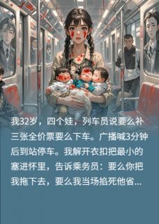 单亲妈带四崽杀疯高铁