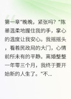 离婚一年后前夫以为在冷静期宋景琛陈墨晚晚_离婚一年后前夫以为在冷静期章节