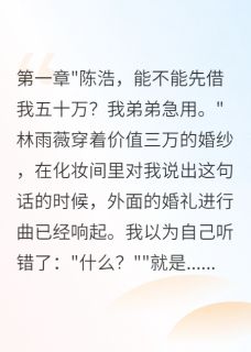 《新婚要五十万给弟弟我转身娶闺蜜》雅薇苏晴陈浩全文阅读